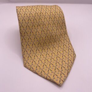 Sero Men's Yellow Patterned Tie